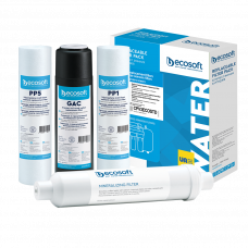 Комплект з 4 картриджів для фільтра зворотного осмосу Ecosoft Standard PRO