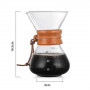 Кемекс для кави (Chemex 400 мл) Без багаторазового фільтра.