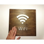 Табличка Вай Фай Wi Fi 25 см дерево