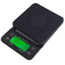 Ваги з таймером для приготування кави Drip Coffee Scale (гумовий килимок)