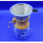 Кемекс для кави (Chemex 600 мл) з металевим фільтром багаторазовим