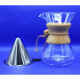 Кемекс для кави (Chemex 600 мл) з металевим фільтром багаторазовим