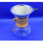 Кемекс для кави (Chemex 800 мл) з металевим фільтром багаторазовим