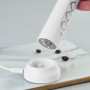 Електричний спінювач молока Milk Frother 3 в 1 капучинатор із зарядною базою Малиновий
