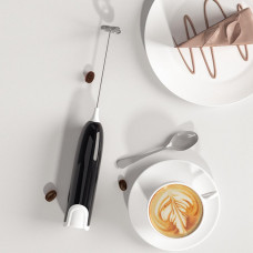 Спінювач Milk Frother електричний для молока Чорний міксер, капучинатор для матча