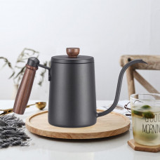 Чайник для кави з довгим носиком 600 мл Drip Kettle Swan Чорний