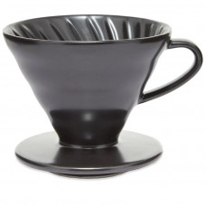 Керамічний Пуровер HARIO Matte Black чорний V60 02 (400 мл) 3VDC-02-MB-UEX