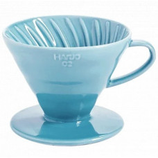 Керамічний Пуровер HARIO V60 (400 мл) BLUE Model 02 Блакитний 3VDC-02-BU-UEX