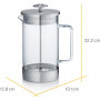 Френч прес Barista & Co Срібло, Core Coffee Press