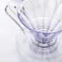 Пуровер Cafec Прозорий Cone-Shaped Ware Flower Dripper Cup4