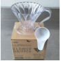 Пуровер Cafec Прозорий Cone-Shaped Ware Flower Dripper Cup4