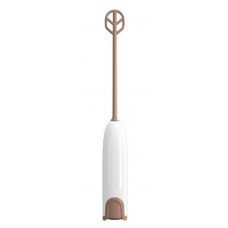 Капучинатор Milk Frother для матчі електричний Вінчик Білий/Бежевий