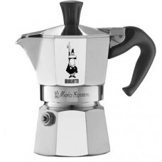 Гейзерна кавоварка Bialetti на 3 чашки, Moka express срібло 130 мл
