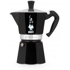 Гейзерна кавоварка Bialetti на 6 чашок, Moka express чорна ml 270