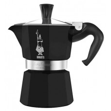 Гейзерна кавоварка Bialetti на 3 чашки, Moka express чорна 130 мл
