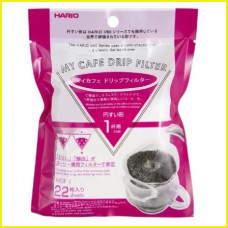 Дріп пакети V60 My Cafe Drip Filter 01 Hario 22 шт. Паперові фільтри для кави