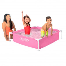 Каркасний басейн Intex 57172, 122 х 122 х 30 см, рожевий