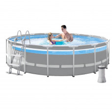 Каркасний басейн Intex 26722, 427 х 107 см (3 785 л/год, сходи, тент, підстилка)