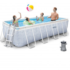 Каркасний басейн Intex 26780, 400 x 200 x 100 см (2006 л/год, драбина)