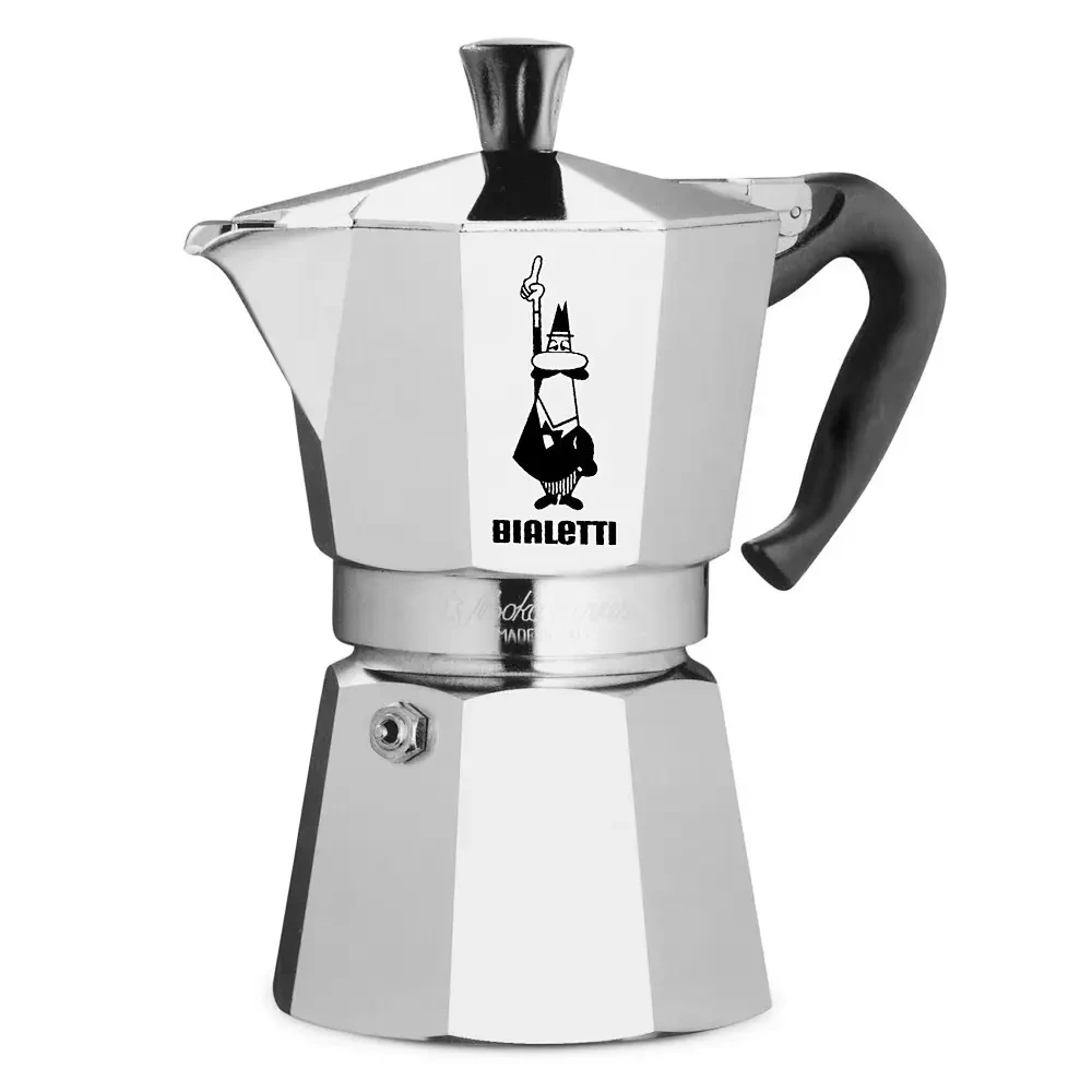 Гейзерна кавоварка Bialetti на 6 чашок, Moka express silver ml 270